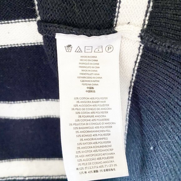 MICHAEL Michael Kors Striped Button front Angora Blend Cardigan MP - Picture 4 of 13